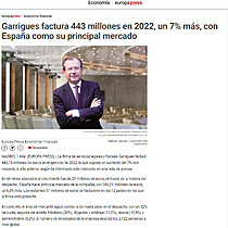 Garrigues factura 443 millones en 2022, un 7% ms, con Espaa como su principal mercado